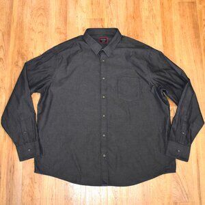 UNTUCKit Casablance Men's 3XL Gray Long Sleeve Button Up Shirt